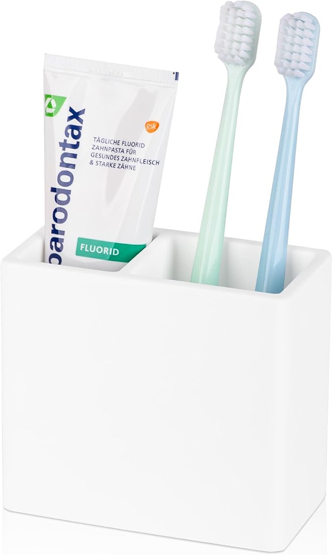 Diatomite Toothbrush Holder 2 Slots Tooth Brush Holder by Heagoale