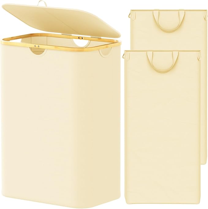 SpaceAid Double Laundry Hamper 2 Section by SpaceAid