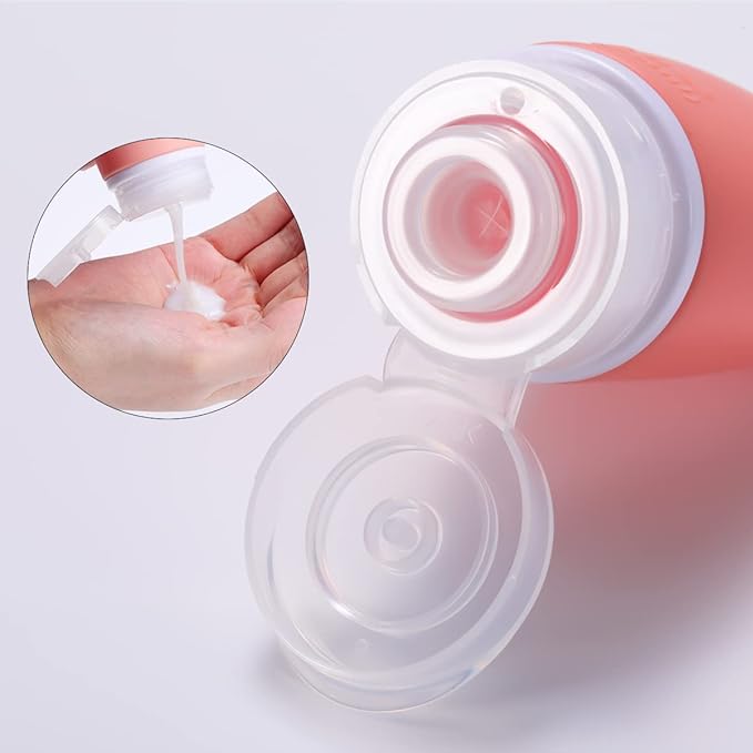 Silicone Travel Bottles, 4 Pack 3.4oz Leak Proof Liquid Squeezable Refillable - Image 5