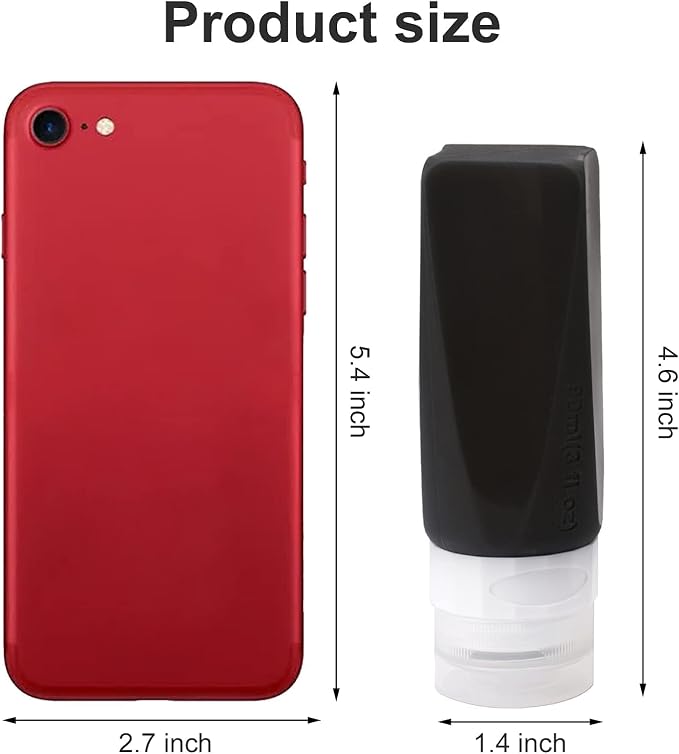 Travel Bottles Leak Proof, 3 oz TSA Approved Silicone Squeezable, Refillable - Image 9