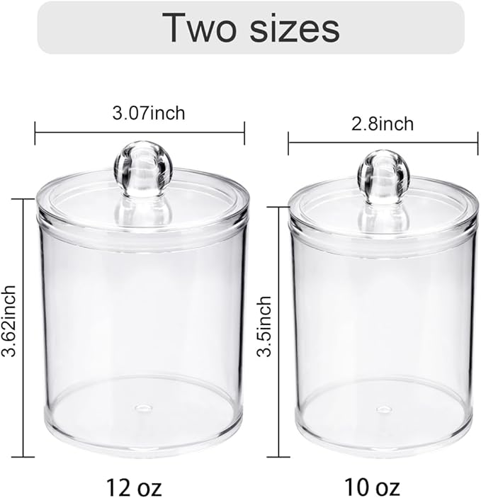 WEISHI 4 Pack Qtip Holder Dispenser - Image 2