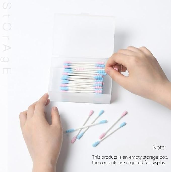 travel transparent cotton pads/swabs large capacity storage box - Image 2