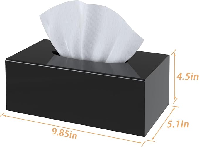 SILUT Acrylic Tissue Box Cover, Tissue Box Cover Rectangle, Modern Tissue Box - Image 8