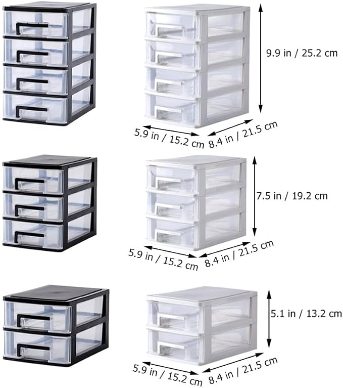 Beaupretty Sundries Holder 3 Layers Storage Box Desk Drawer Type Organizer Pp - Image 6