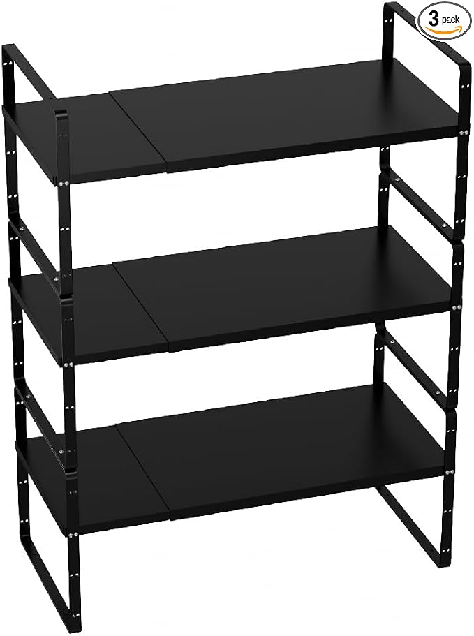 Slideep Expandable Cupboard Organizer, Large Kitchen Cabinet Organizer by WelcometotheSlideep