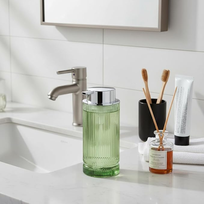 14 Oz Foaming Soap Dispenser, Refillable Foam Pump Bottle Lotion Container - Image 8