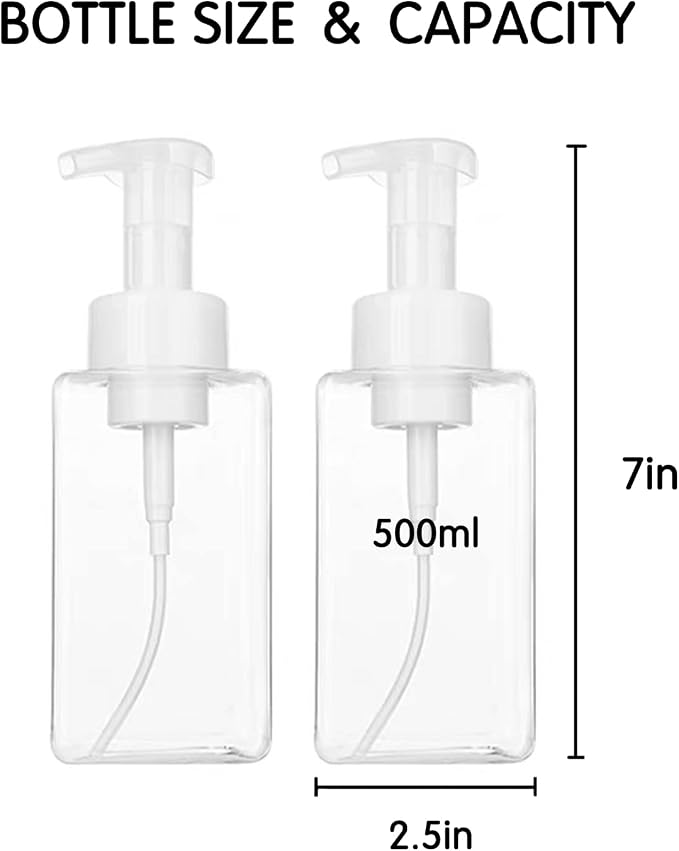 2 PCS-Foaming Soap Dispenser, Hand Soap Dispenser, Refillable Foam Liquid Hand - Image 7