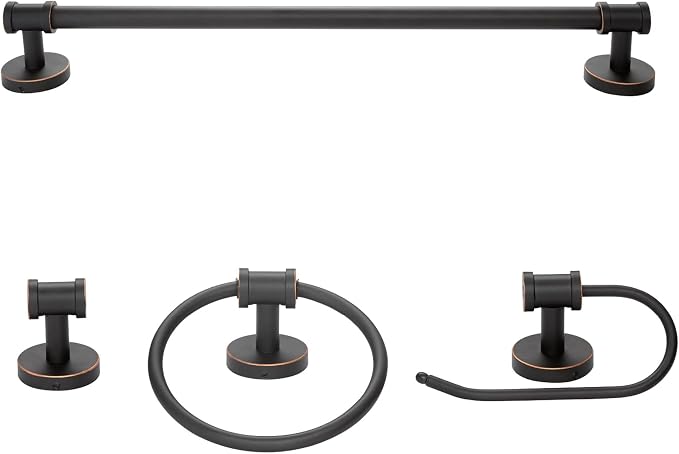 Globe Electric 51415 Camden 5-Piece All-in-One Bathroom Set, 3 Vanity Light - Image 6