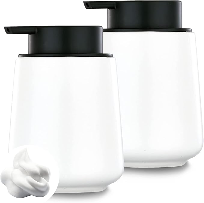 12Oz White Foam Soap Dispenser by Eyrozia