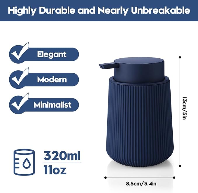 Striped Liquid Hand Soap Dispenser - Image 2