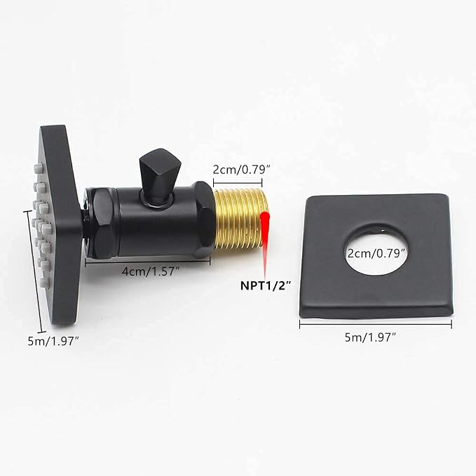Solid Brass Shower Body Spray - Image 4