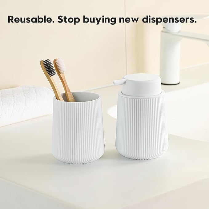 Striped Foaming Hand Soap Dispenser - Image 4