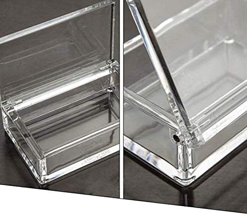 Sizikato Set of 2 Clear Acrylic Q-Tip Holder Bathroom Cotton Swab Dispenser. - Image 5