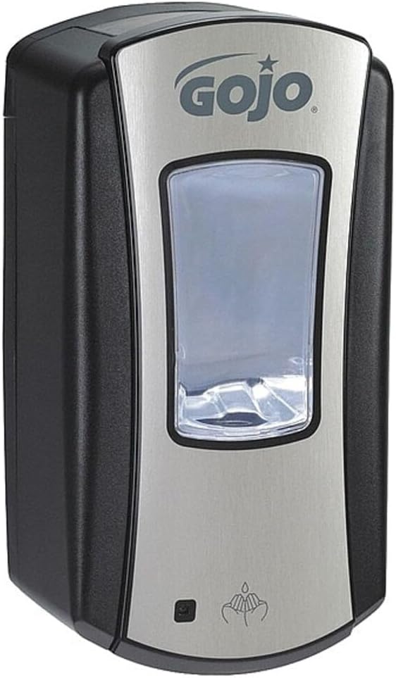 GOJO LTX-12 Touch Free Foam Soap Dispenser, Chrome/Black, 1200 ml Soap Refills by GOJO