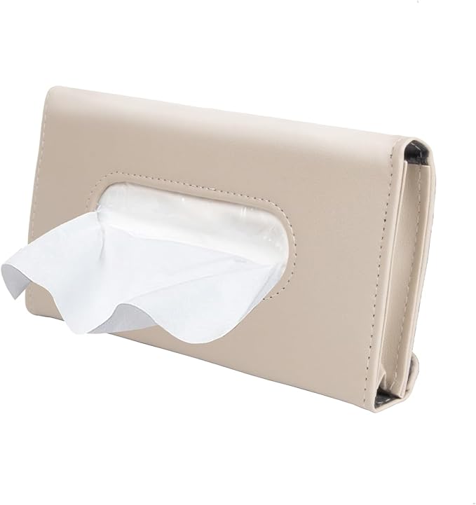 Car Tissue Holder, Sun Visor Napkin Box, Auto Napkin Case by Carstuus