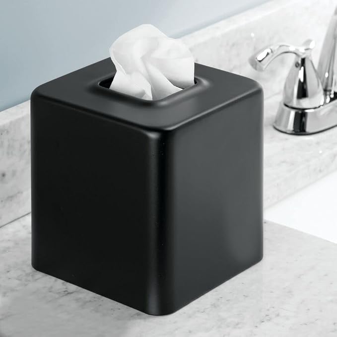 mDesign Tissue Box — Decorative Tissue Box Holder - Image 2