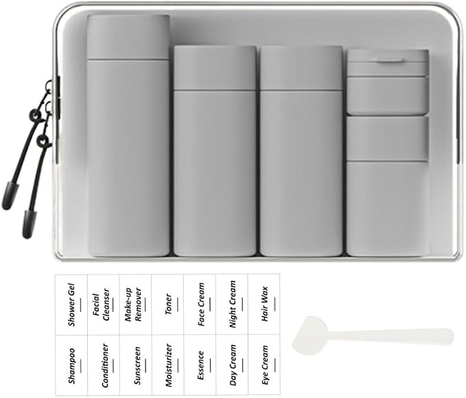 5 Pack Brief and Fashion Travel Bottles TSA Approved, BPA Free Travel Size by Sprigold