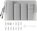 5 Pack Brief and Fashion Travel Bottles TSA Approved, BPA Free Travel Size by Sprigold