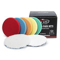 6" Buffing Polishing Pads Kit, Sponge & Woolen Pads by CARROAD