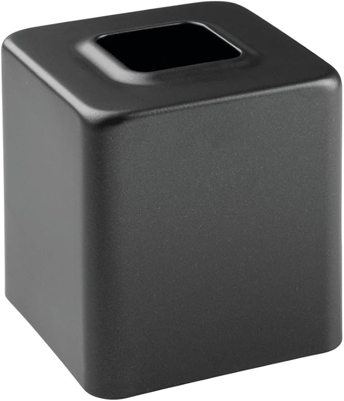 mDesign Metal Square Tissue Box Cover, Modern Facial Paper Holder, Accessories by mDesign