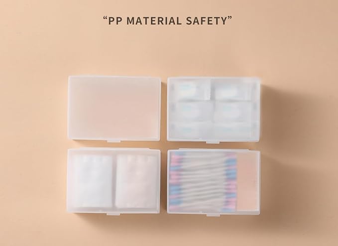 travel transparent cotton pads/swabs large capacity storage box - Image 6