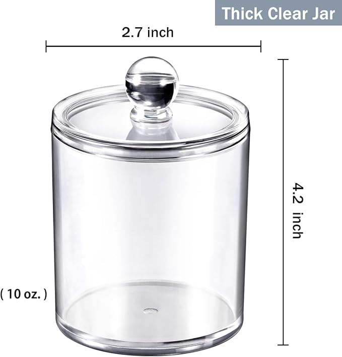 SheeChung Clear Acrylic Qtip Holder - Image 3