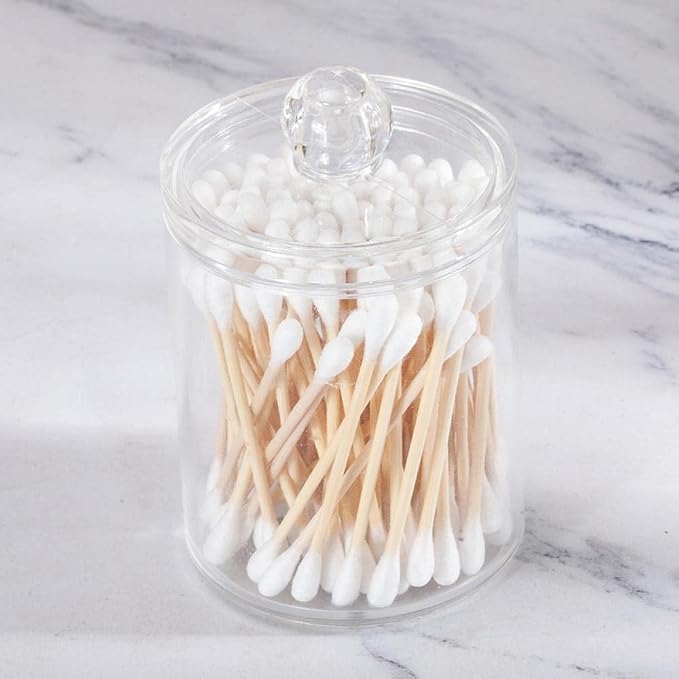 Sizikato 2pcs Clear Acrylic Q-Tip Holder - Image 5