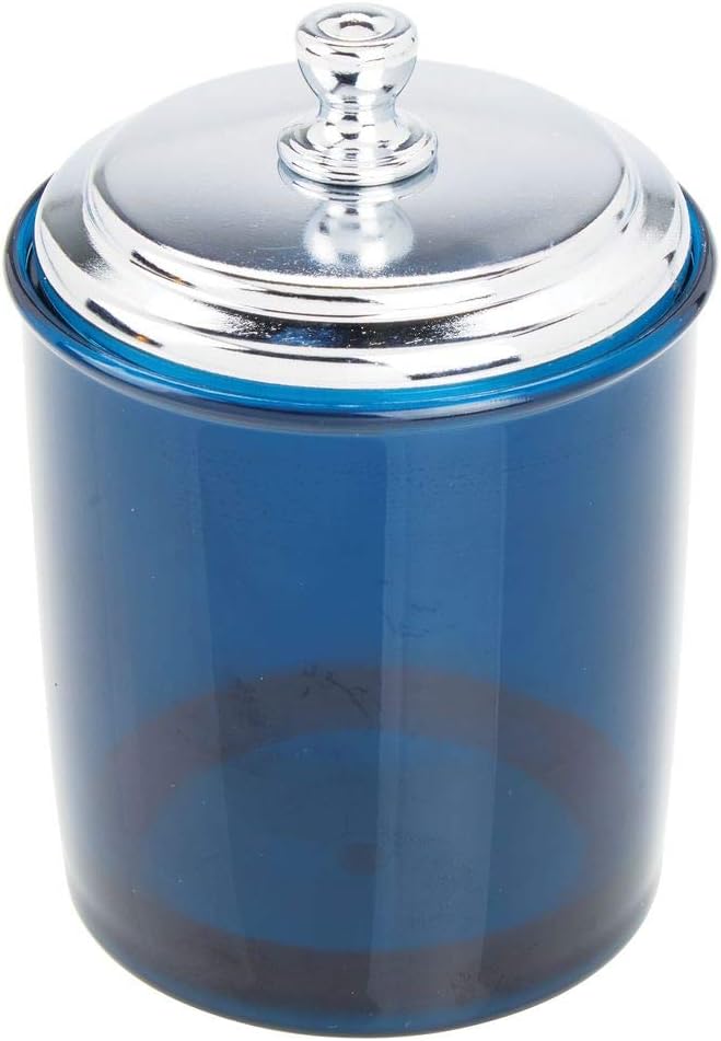 mDesign Bathroom Vanity Storage Organizer Apothecary Canister Jar - Image 6