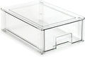 Isaac Jacobs Medium Stackable Organizer Drawer, Pull-Out Bin, Closet & Shoe by IsaacJacobs