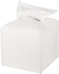 Tissue Box Cover PU Leather Tissue Holder Square Facial Tissue Case Facial by zoocatia
