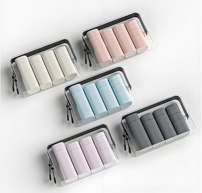 5 Pack Brief and Fashion Travel Bottles TSA Approved, BPA Free Travel Size - Image 5