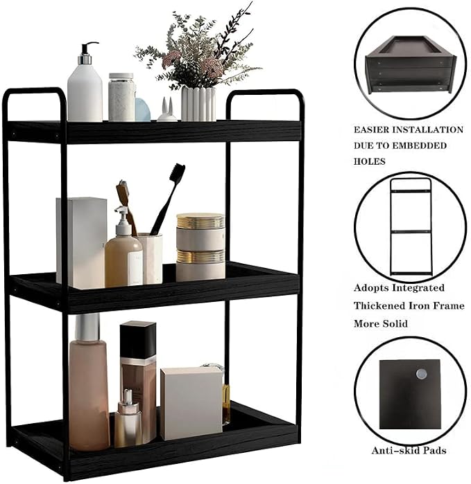 Dorhors 3 Tier Bathroom Counter Organizer, Countertop Bathroom Storage Shelf - Image 6