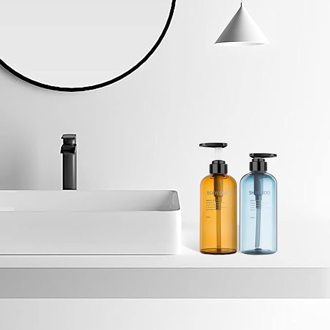 Refillable Shampoo and Conditioner Bottles, 10oz/300ml Shampoo Conditioner Body - Image 3