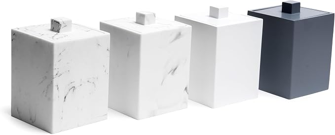 Bathroom Qtip Holder, Resin Cotton Swab Holder - Image 8