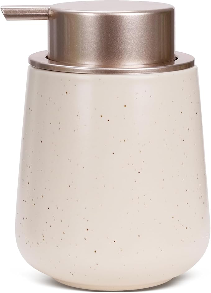Bosilunlife Hand Soap Dispenser - 12oz Ceramic Soap Dispenser Bathroom by BosilunLife