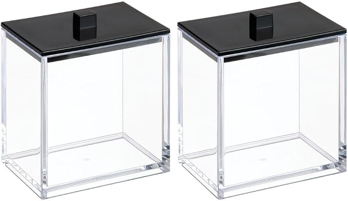 mDesign Plastic Rectangle Apothecary Canister - Image 5