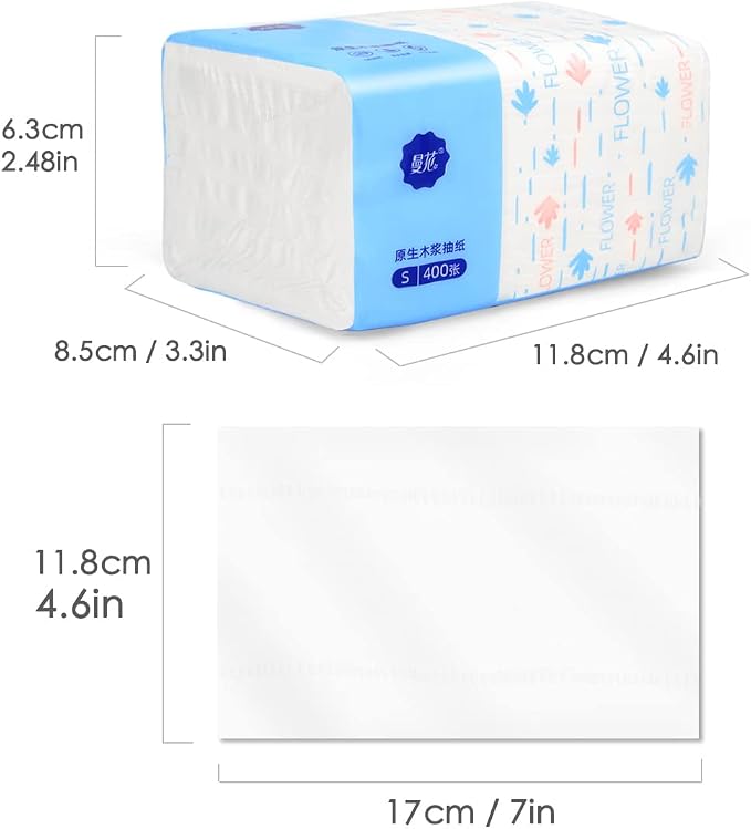 4 Packs Small Soft Facial Tissue, Toilet Paper, Disposable Napkin, Bag Cover - Image 7