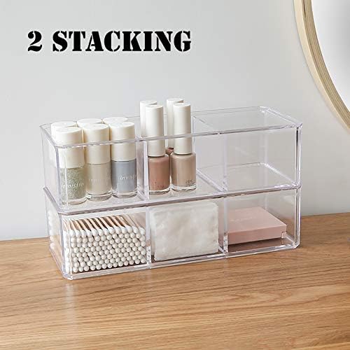 Sooyee Qtip Holder Rectangle Cotton Ball and Swab Holder Organizer - Image 9