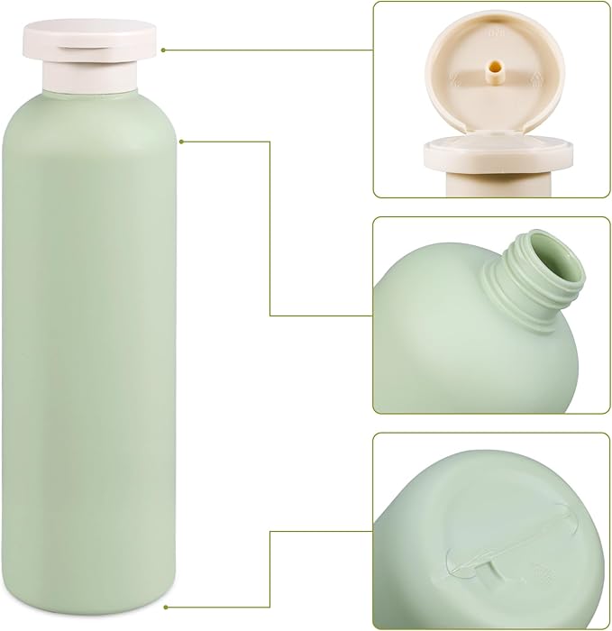 Travel Shampoo Bottle, Empty Plastic Squeeze Bottles 13.5oz - Image 4