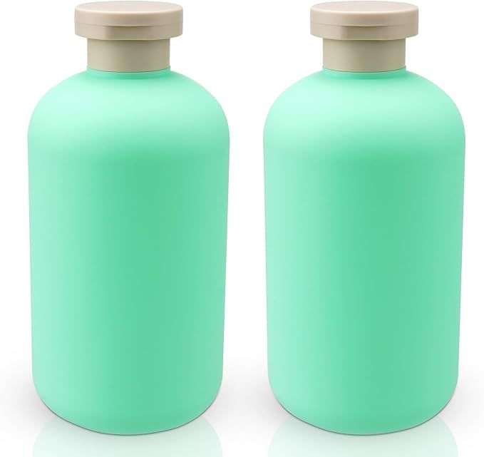 Shampoo and Conditioner Bottles 16.9oz 2 Pack Travel Bottles by wowang