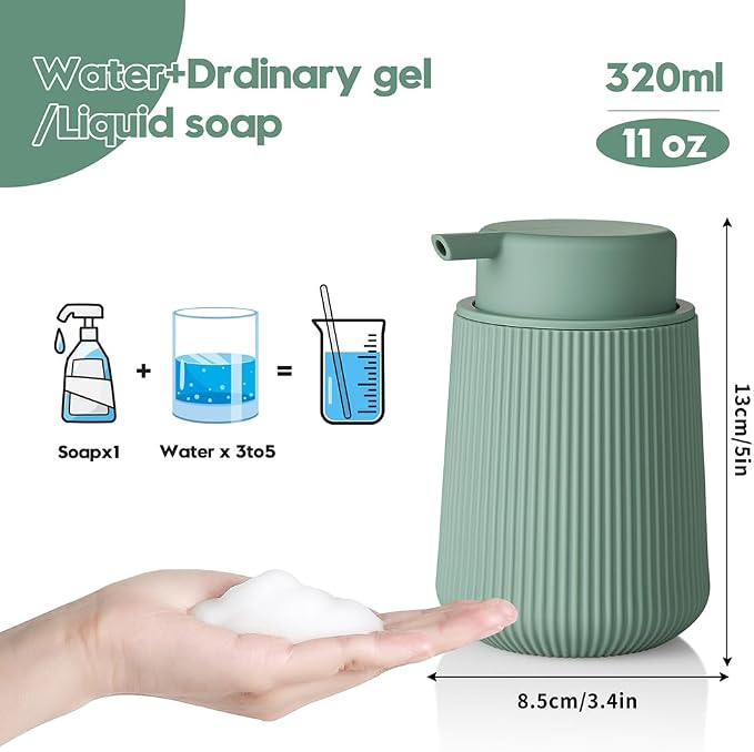 Striped Foaming Hand Soap Dispenser - Image 2