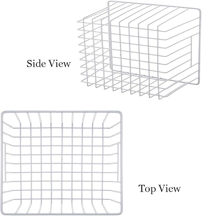 SANNO Freezer Baskets Freezer Wire Storage Basket, Organizer Food Storage Bin - Image 2