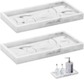 2 Packs Silicone Bathroom Vanity Tray Large 11.8" ＆ Large 11.8" Set by BiSUAN