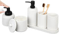 White Bathroom Accessory Set by Deobath