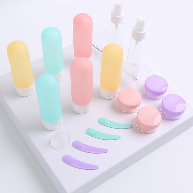 20 Pack Travel Bottles Set for Toiletries TSA Approved, Leak Proof Travel Size - Image 5