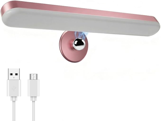 Wireless Vanity Lights for Mirror, Rechargeable Battery Operated Stick on Lamp by Benreom