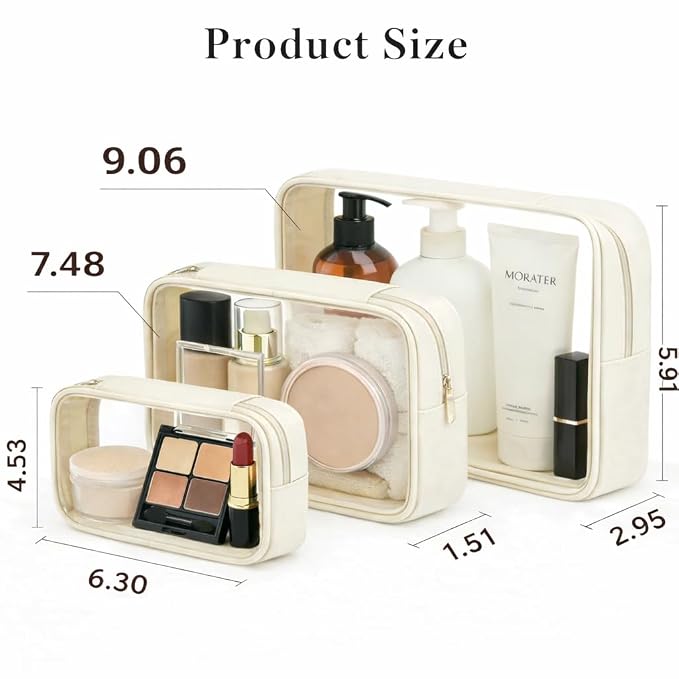 Clear TSA Approved Toiletry Bag Set - Image 2