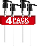 4-Pack Shampoo Pump for Liter 33.8 oz Shampoo and Conditioner, Pump Dispenser by DupakSYS