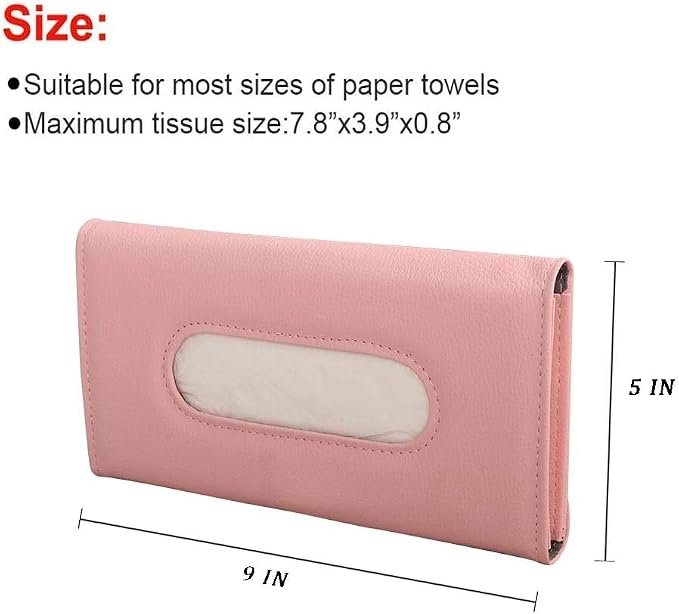 Car Tissue Holder, Sun Visor Napkin Holder, Backseat Napkin Case, Premium - Image 2