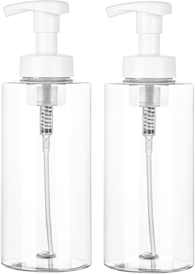 UUJOLY Foaming Soap Dispenser, 17 OZ Refillable Plastic Soap Pump Bottle by UUJOLY